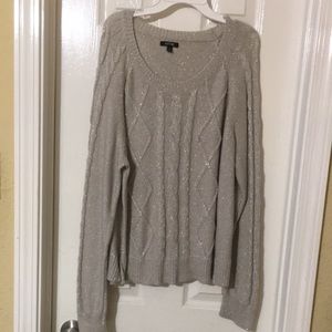 Gray Size XL Sparkly Apt9 Sweater